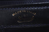 Authentic GUCCI Vintage Shoulder Hand Bag Purse Leather Navy 5147J