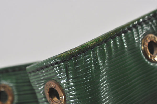 Authentic Louis Vuitton Epi Noe Shoulder Drawstring Bag Green M44004 LV 5148I