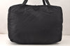 Authentic GUCCI Vintage Travel Boston Bag Nylon Enamel 0120389 Black 5148K