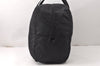Authentic GUCCI Vintage Travel Boston Bag Nylon Enamel 0120389 Black 5148K