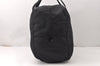 Authentic GUCCI Vintage Travel Boston Bag Nylon Enamel 0120389 Black 5148K