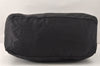 Authentic GUCCI Vintage Travel Boston Bag Nylon Enamel 0120389 Black 5148K