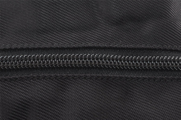 Authentic GUCCI Vintage Travel Boston Bag Nylon Enamel 0120389 Black 5148K
