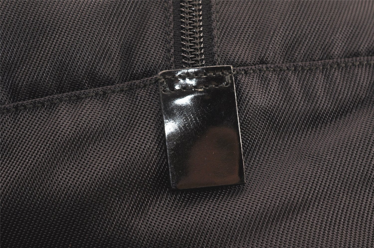 Authentic GUCCI Vintage Travel Boston Bag Nylon Enamel 0120389 Black 5148K