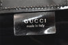 Authentic GUCCI Vintage Travel Boston Bag Nylon Enamel 0120389 Black 5148K