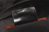 Authentic GUCCI Vintage Travel Boston Bag Nylon Enamel 0120389 Black 5148K