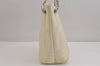 Authentic BURBERRY LOLA Leather Chain Shoulder Tote Bag White 5150J