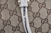 Authentic GUCCI Abbey Shoulder Tote Bag GG Canvas Leather 189831 Brown 5150K