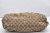 Authentic GUCCI Abbey Shoulder Tote Bag GG Canvas Leather 189831 Brown 5150K