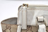 Authentic GUCCI Abbey Shoulder Tote Bag GG Canvas Leather 189831 Brown 5150K