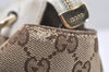 Authentic GUCCI Abbey Shoulder Tote Bag GG Canvas Leather 189831 Brown 5150K