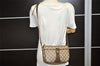 Authentic GUCCI Web Sherry Line Shoulder Bag GG PVC Leather Brown Junk 5151K