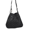 Authentic GUCCI Vintage Shoulder Tote Bag GG Suede Leather 0013748 Black 5152K
