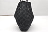 Authentic GUCCI Vintage Shoulder Tote Bag GG Suede Leather 0013748 Black 5152K