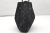 Authentic GUCCI Vintage Shoulder Tote Bag GG Suede Leather 0013748 Black 5152K