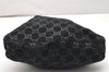 Authentic GUCCI Vintage Shoulder Tote Bag GG Suede Leather 0013748 Black 5152K