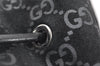 Authentic GUCCI Vintage Shoulder Tote Bag GG Suede Leather 0013748 Black 5152K
