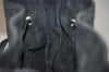 Authentic GUCCI Vintage Shoulder Tote Bag GG Suede Leather 0013748 Black 5152K