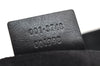 Authentic GUCCI Vintage Shoulder Tote Bag GG Suede Leather 0013748 Black 5152K