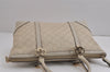 Authentic GUCCI Lovely Heart Guccissima GG Leather Tote Bag 257069 White 5153J