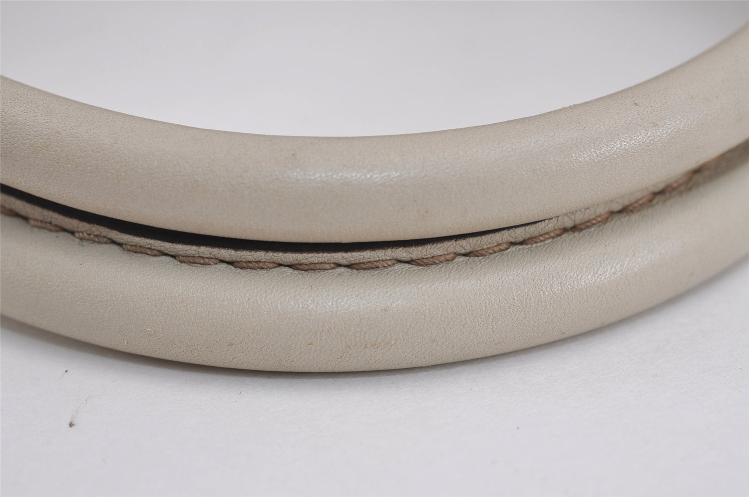 Authentic GUCCI Lovely Heart Guccissima GG Leather Tote Bag 257069 White 5153J