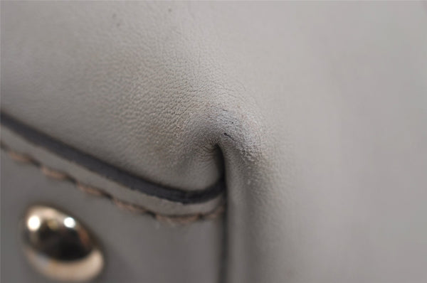 Authentic GUCCI Lovely Heart Guccissima GG Leather Tote Bag 257069 White 5153J