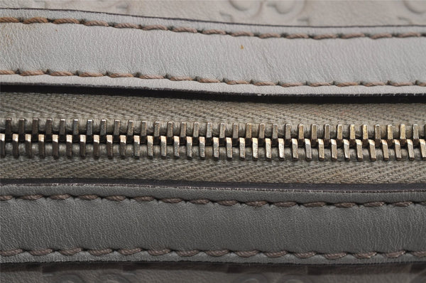 Authentic GUCCI Lovely Heart Guccissima GG Leather Tote Bag 257069 White 5153J