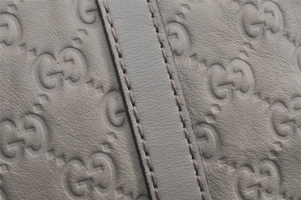 Authentic GUCCI Lovely Heart Guccissima GG Leather Tote Bag 257069 White 5153J