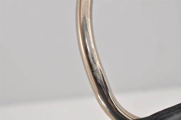 Authentic GUCCI Vintage Shoulder Hand Bag Leather Black Junk 5154J