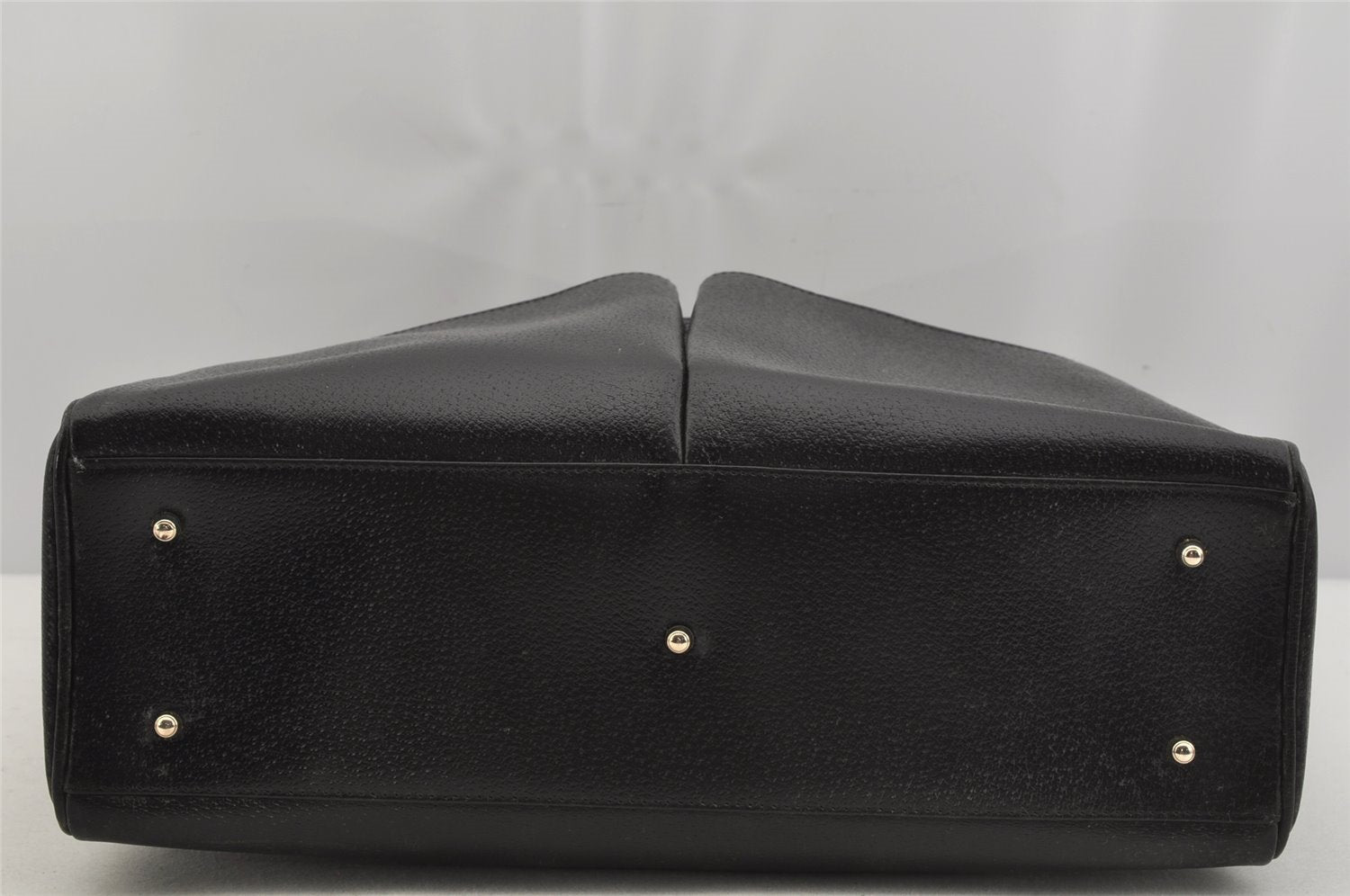 Authentic GUCCI Vintage Shoulder Hand Bag Leather Black Junk 5154J