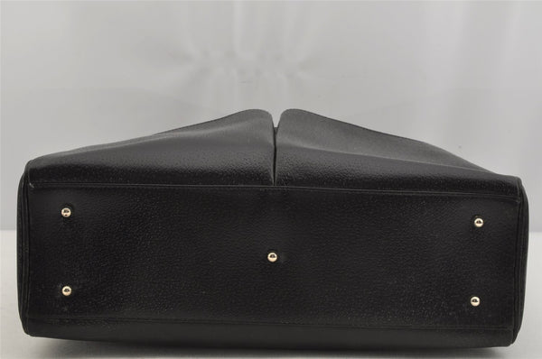 Authentic GUCCI Vintage Shoulder Hand Bag Leather Black Junk 5154J