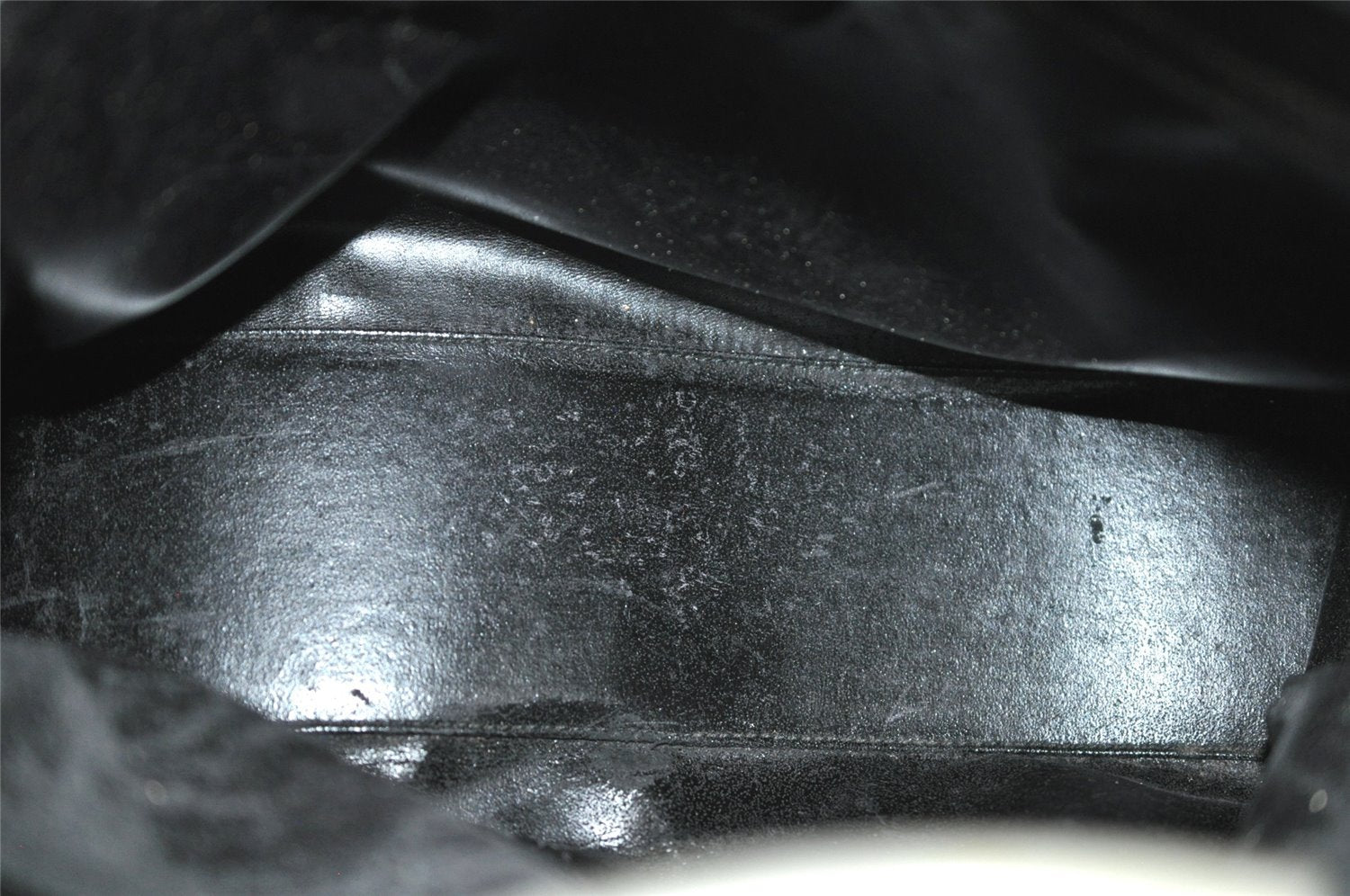 Authentic GUCCI Vintage Shoulder Hand Bag Leather Black Junk 5154J