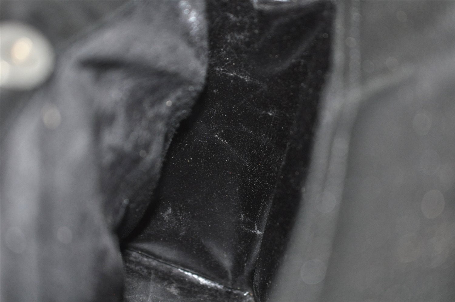 Authentic GUCCI Vintage Shoulder Hand Bag Leather Black Junk 5154J