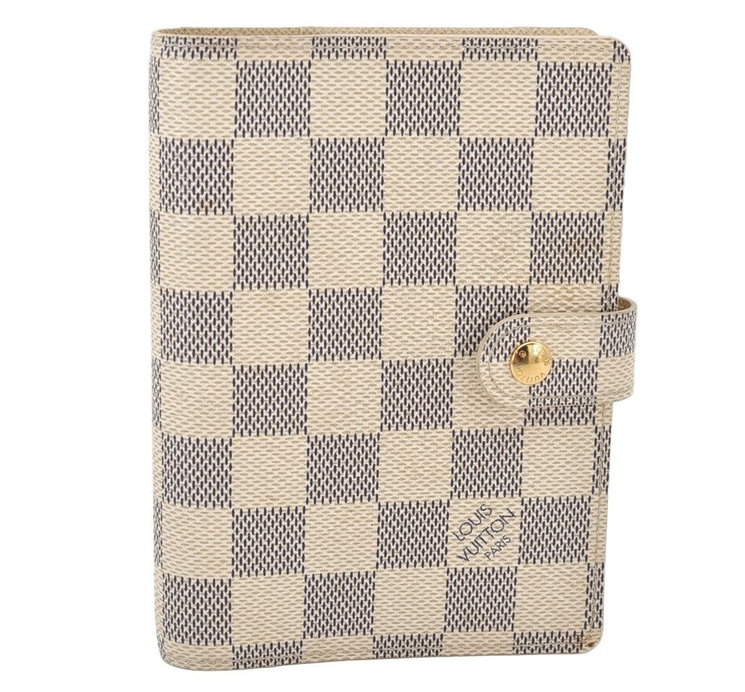 Authentic Louis Vuitton Damier Azur Agenda PM Notebook Cover R20706 LV 5154K