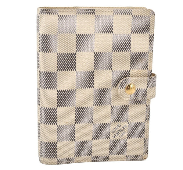 Authentic Louis Vuitton Damier Azur Agenda PM Notebook Cover R20706 LV 5154K