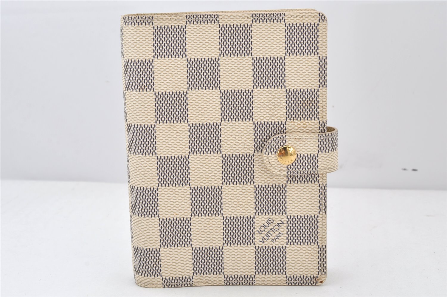 Authentic Louis Vuitton Damier Azur Agenda PM Notebook Cover R20706 LV 5154K
