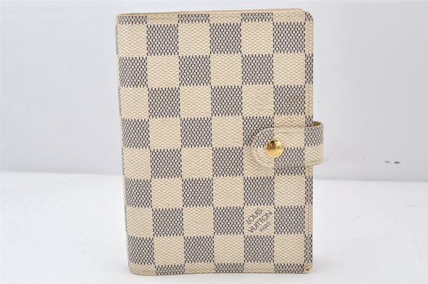 Authentic Louis Vuitton Damier Azur Agenda PM Notebook Cover R20706 LV 5154K
