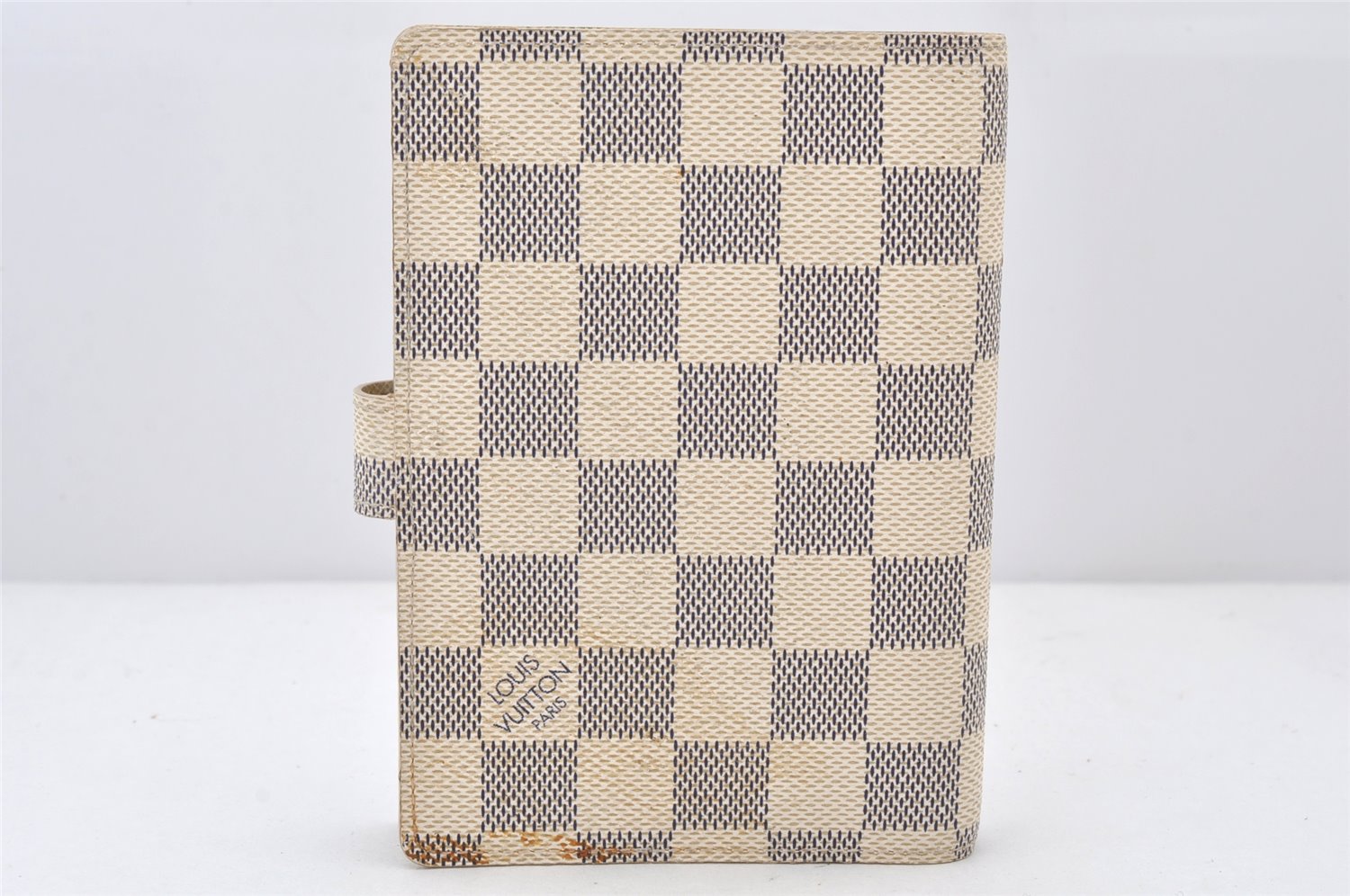 Authentic Louis Vuitton Damier Azur Agenda PM Notebook Cover R20706 LV 5154K