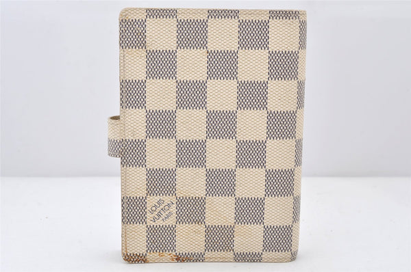 Authentic Louis Vuitton Damier Azur Agenda PM Notebook Cover R20706 LV 5154K