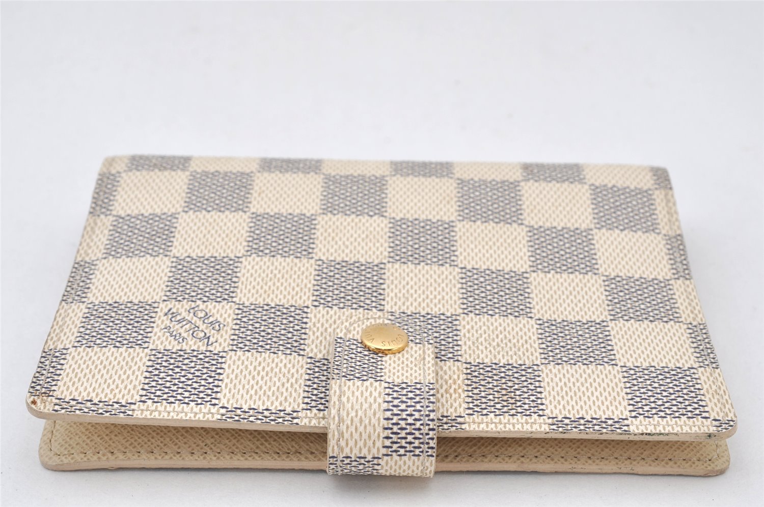 Authentic Louis Vuitton Damier Azur Agenda PM Notebook Cover R20706 LV 5154K