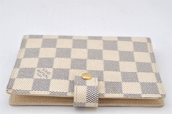 Authentic Louis Vuitton Damier Azur Agenda PM Notebook Cover R20706 LV 5154K