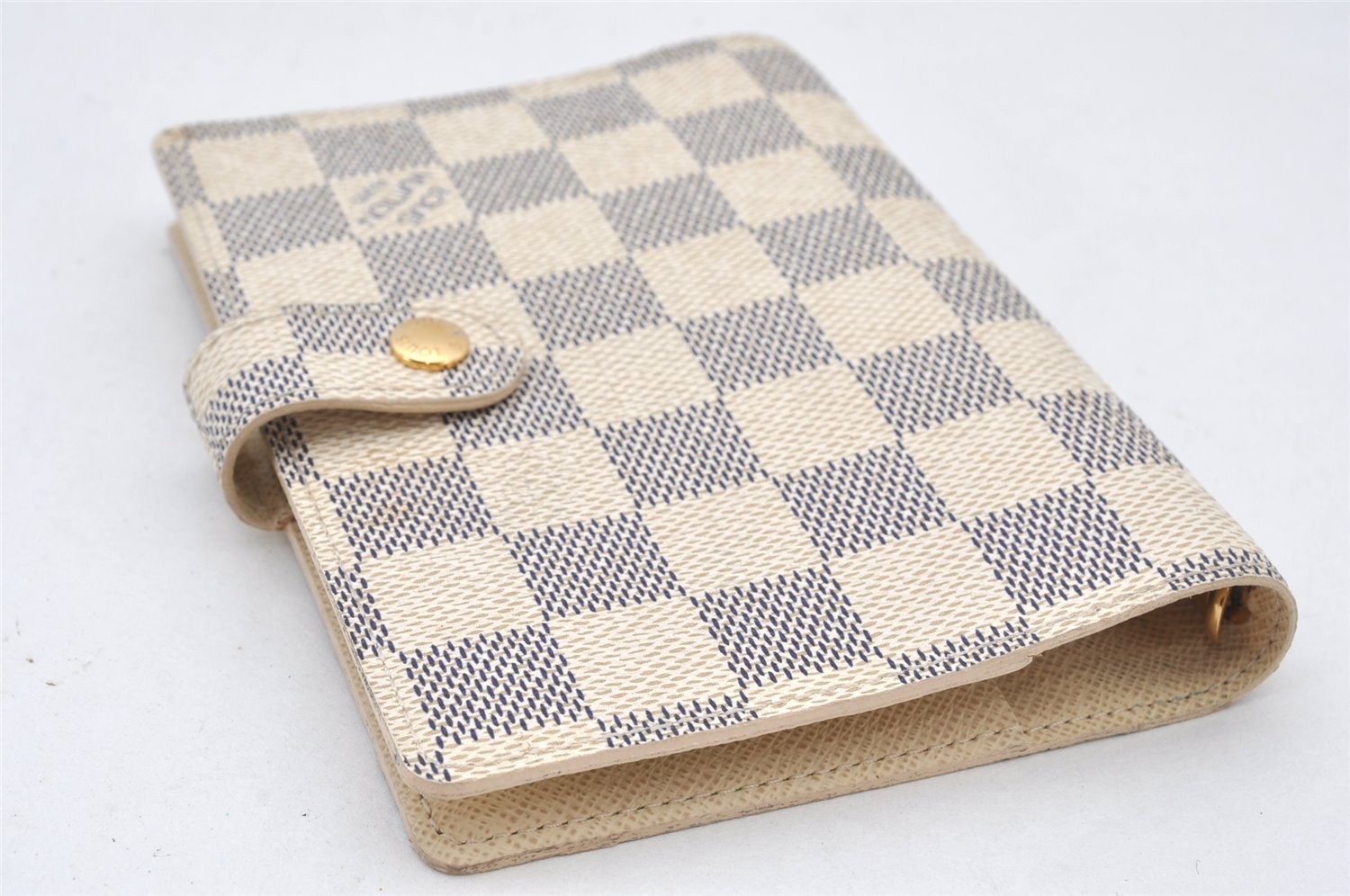 Authentic Louis Vuitton Damier Azur Agenda PM Notebook Cover R20706 LV 5154K