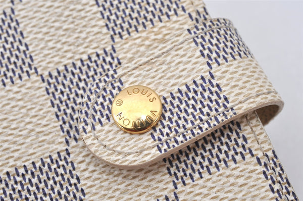 Authentic Louis Vuitton Damier Azur Agenda PM Notebook Cover R20706 LV 5154K