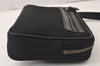 Authentic GUCCI Vintage Clutch Hand Bag Purse Nylon Leather 73956 Black 5155K
