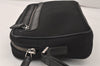 Authentic GUCCI Vintage Clutch Hand Bag Purse Nylon Leather 73956 Black 5155K