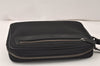 Authentic GUCCI Vintage Clutch Hand Bag Purse Nylon Leather 73956 Black 5155K