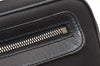 Authentic GUCCI Vintage Clutch Hand Bag Purse Nylon Leather 73956 Black 5155K