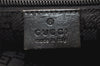 Authentic GUCCI Vintage Clutch Hand Bag Purse Nylon Leather 73956 Black 5155K