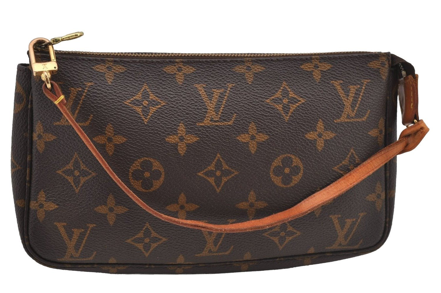 Authentic Louis Vuitton Monogram Pochette Accessoires Pouch M51980 LV 5156J
