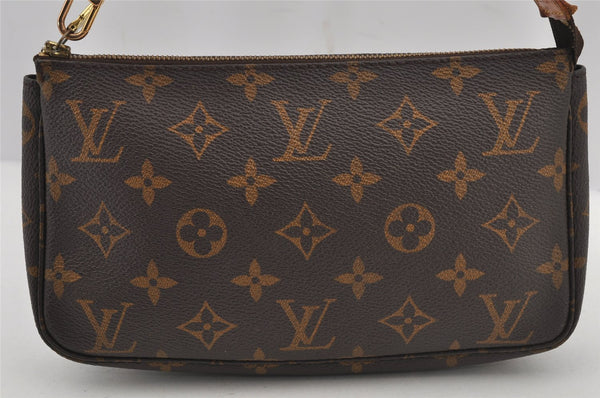 Authentic Louis Vuitton Monogram Pochette Accessoires Pouch M51980 LV 5156J